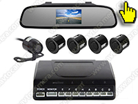 MasterPark 604-4-PZ - парктроник с камерой, четырьмя датчиками и монитором 4.3 дюйма в зеркале